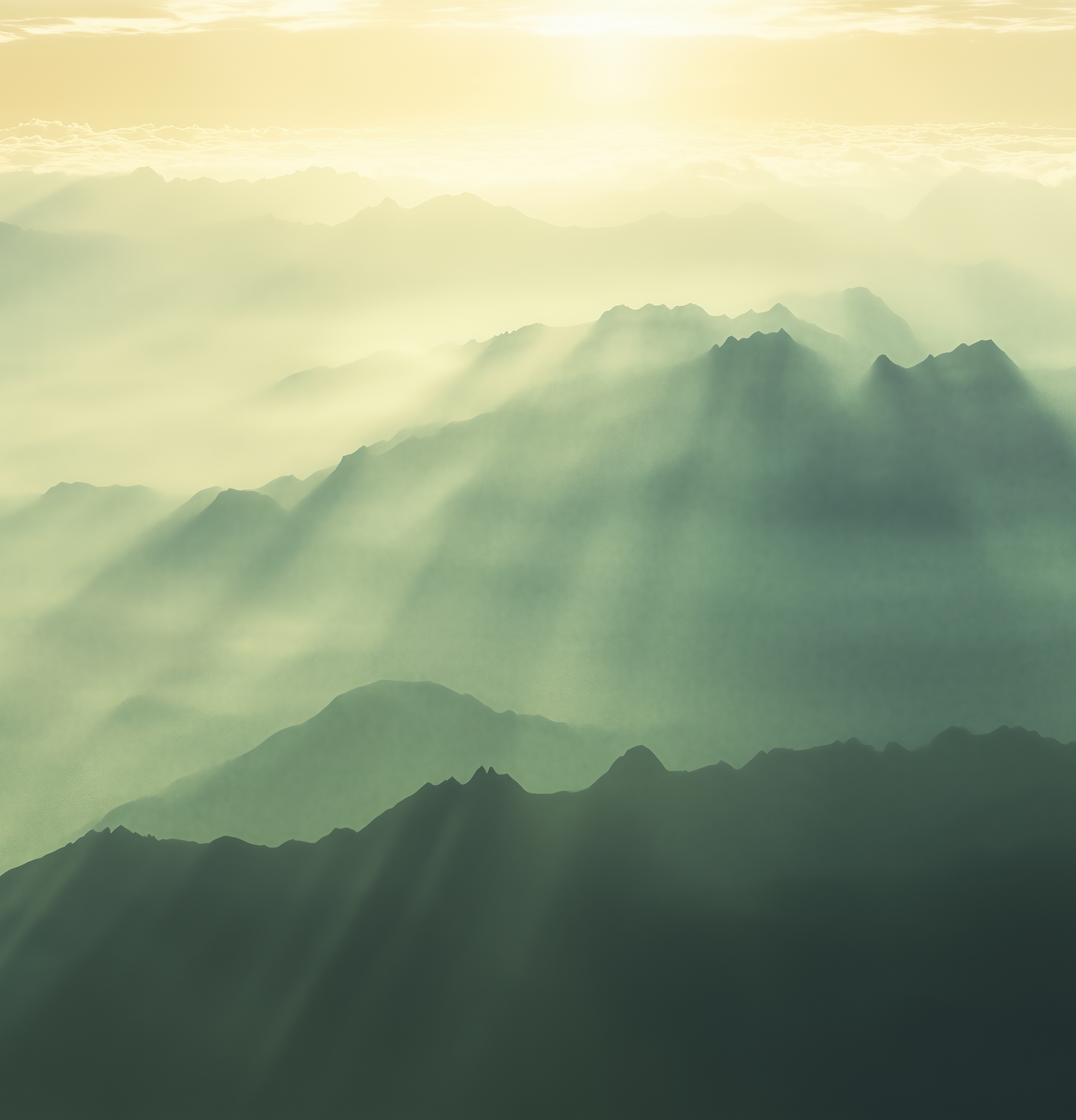Horizont der Berge