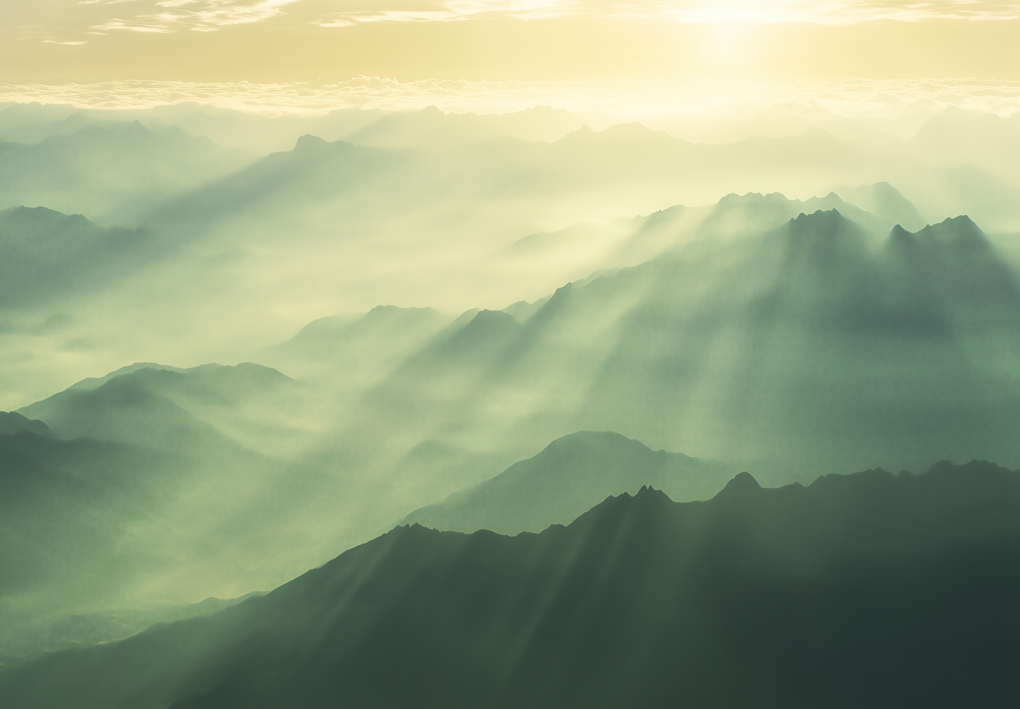 Horizont der Berge