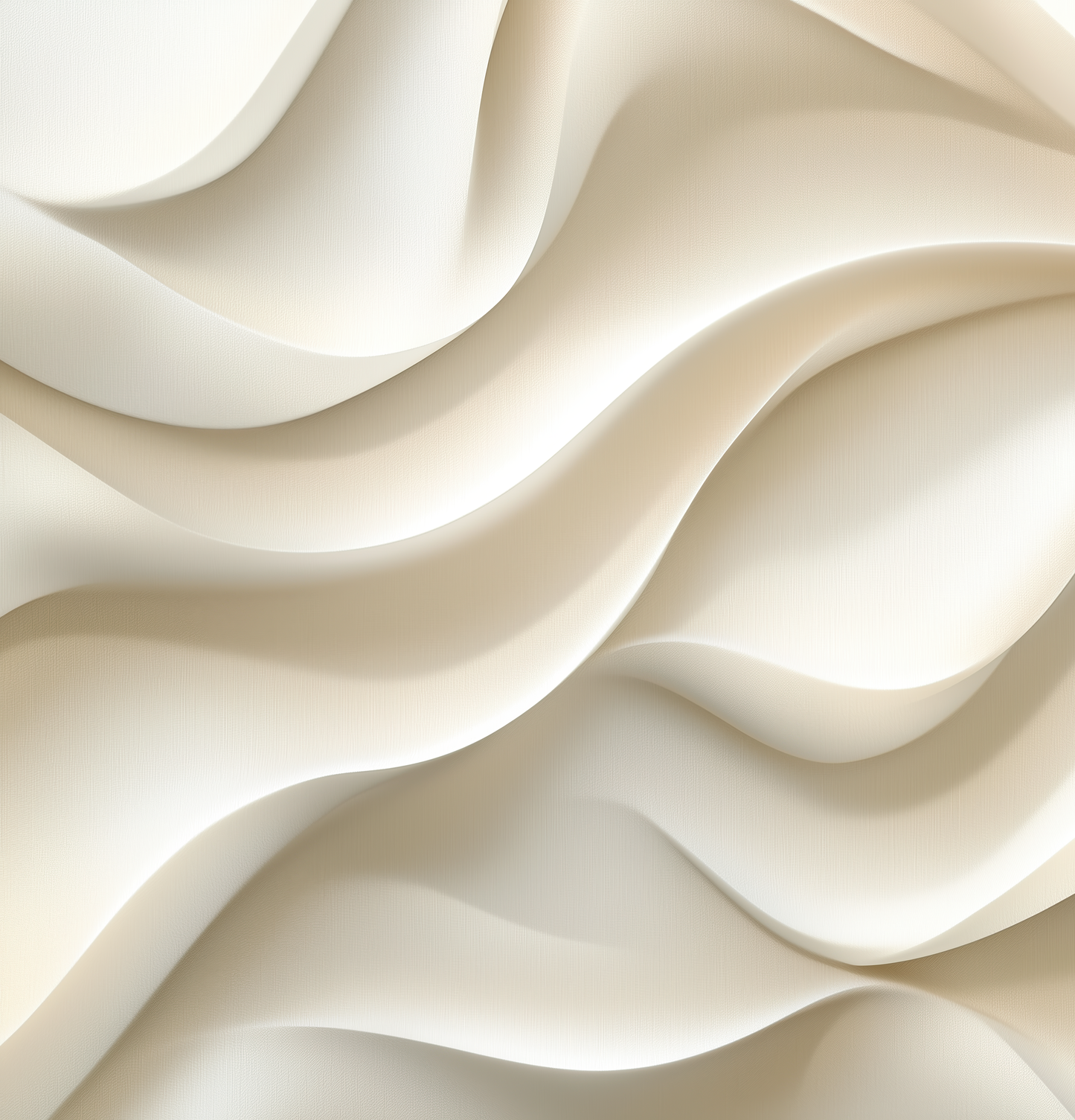 Selbstklebende Digitaltapete Satin Strömung mit fließenden Linien in Elfenbein, Vanille und Sandtönen – elegantes, minimalistisches Wanddesign