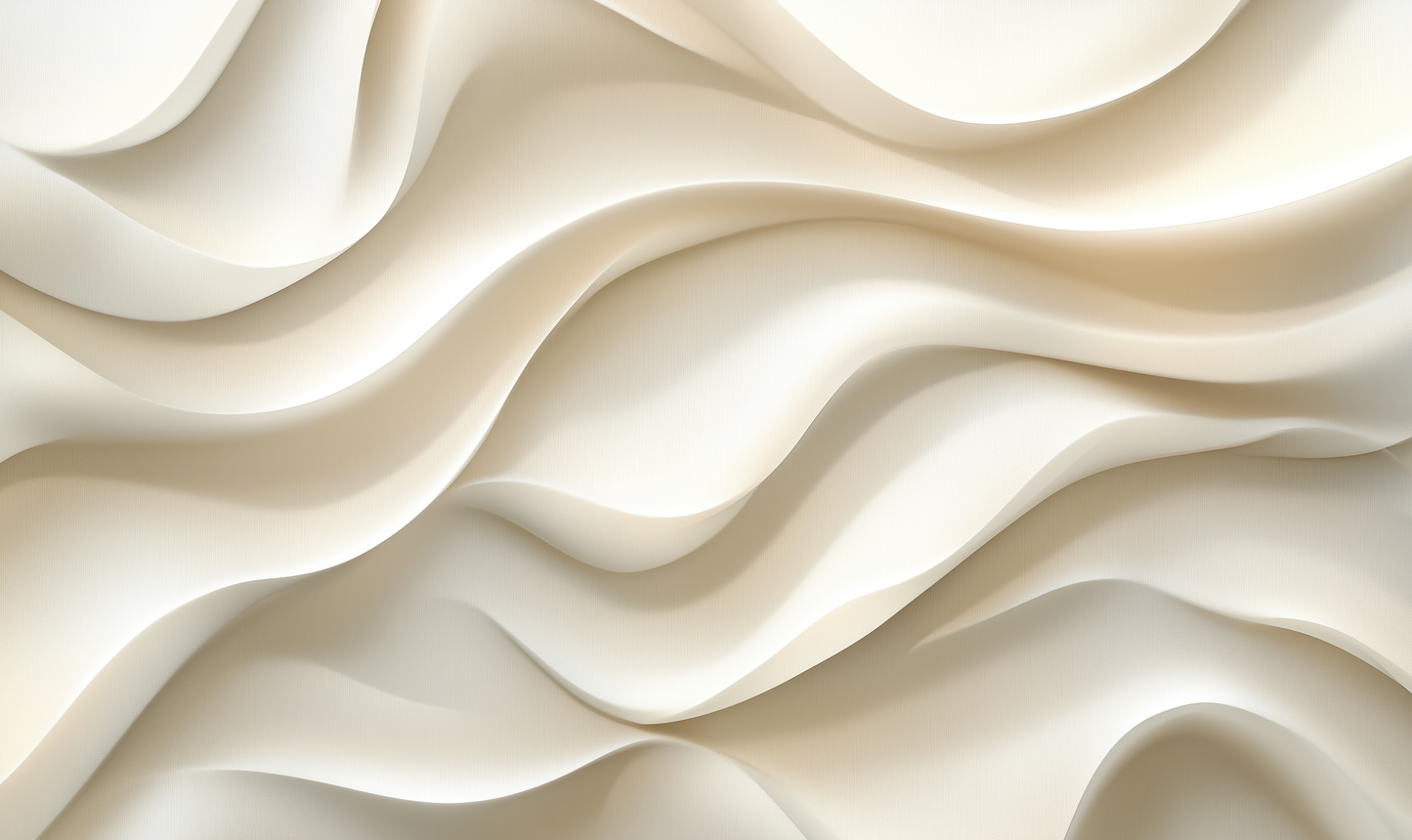 Selbstklebende Digitaltapete Satin Strömung mit fließenden Linien in Elfenbein, Vanille und Sandtönen – elegantes, minimalistisches Wanddesign