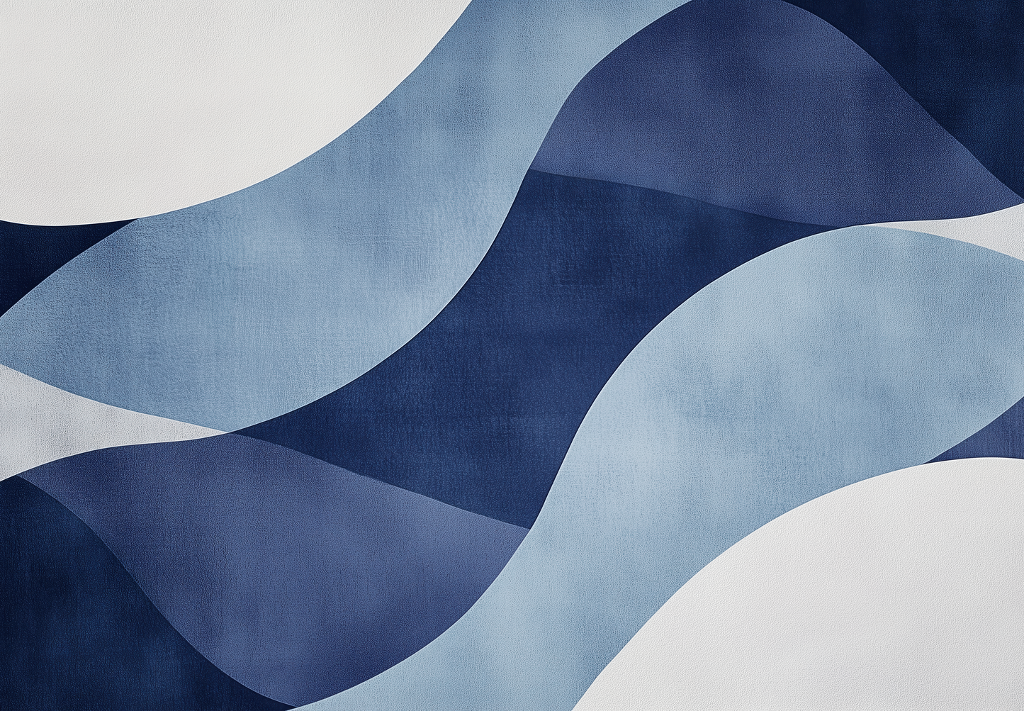 Blue Motion - Selbstklebende Tapete mit geometrischem Wellenmuster in Blautönen
