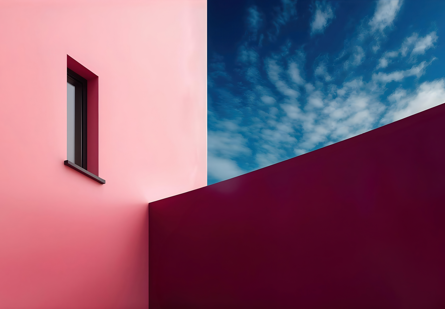 Urbanes Lichtspiel – Moderne Fototapete mit architektonischer Eleganz und Farbtiefe