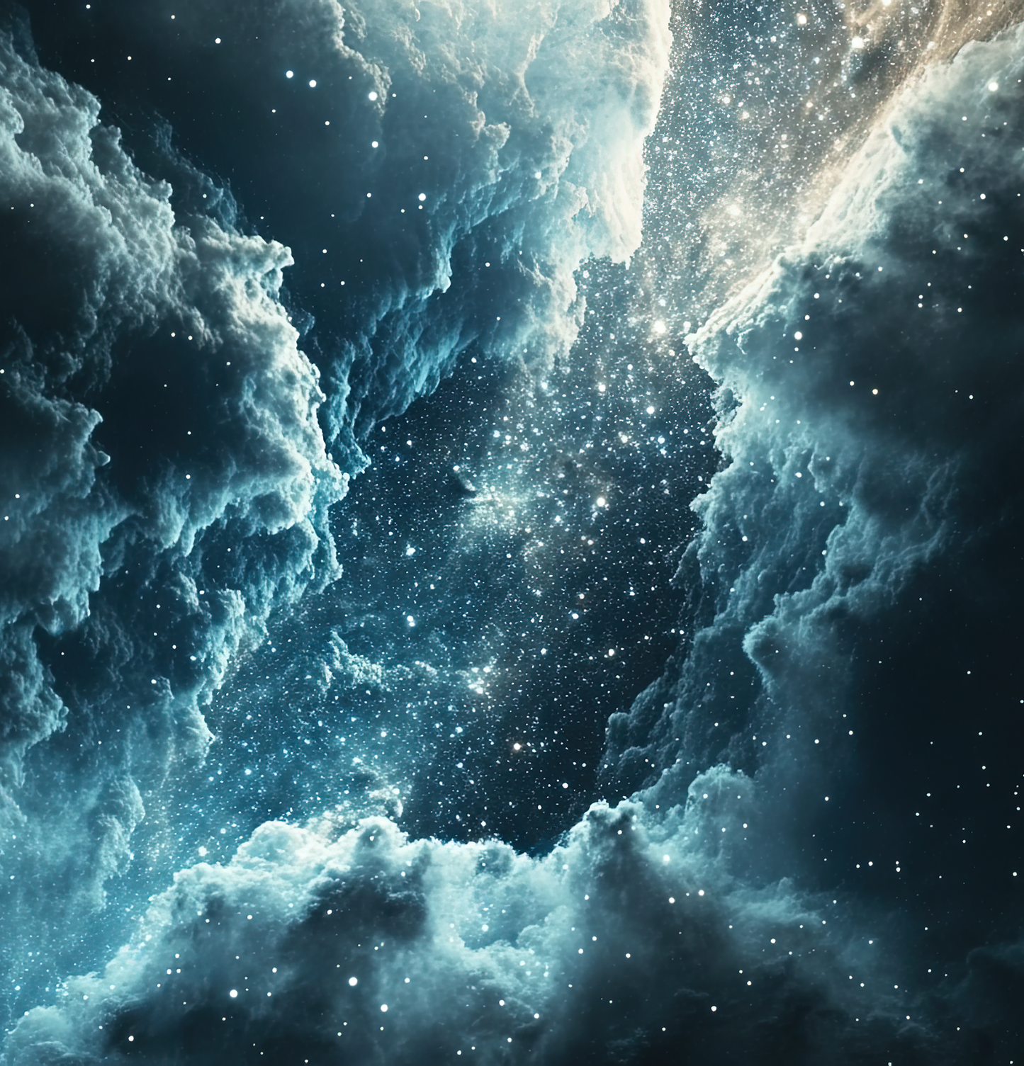Galactic Silence – Mural with Star Nebula