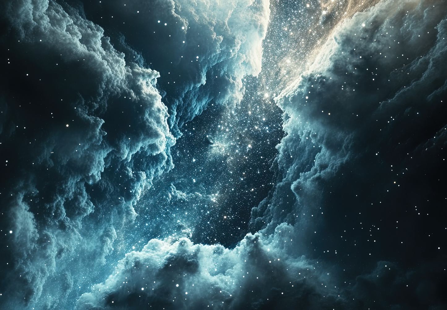 Galactic Silence – Mural with Star Nebula