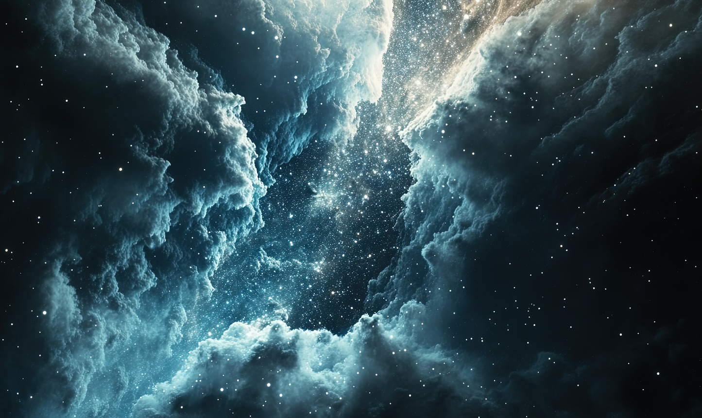 Galactic Silence – Mural with Star Nebula