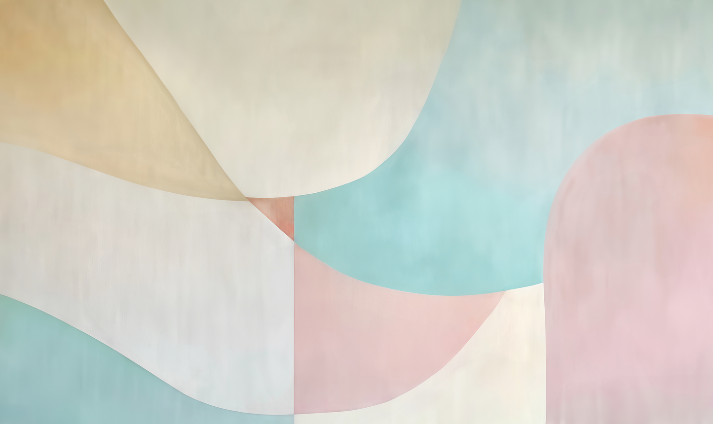 Soft Geometry – Selbstklebende Digitaltapete mit organischer Formensprache