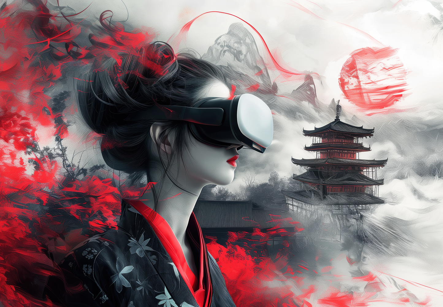 Neo Bloom – Selbstklebende Tapete | Wall of Nova