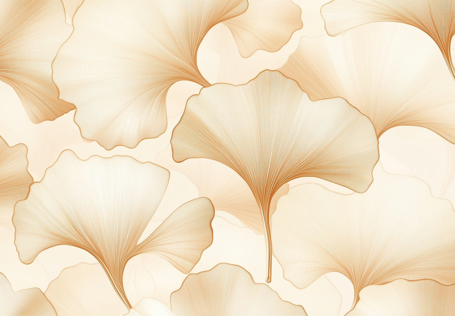 Ginkgo Glow – Selbstklebende Tapete | Wall of Nova