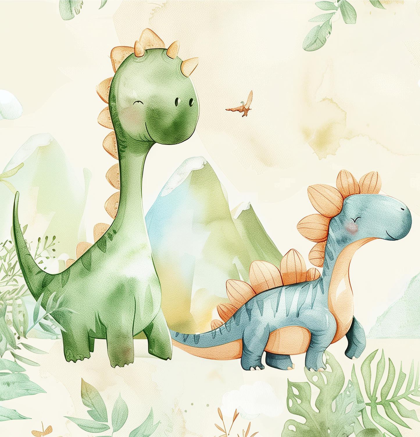 Dino-Tapete Kinderzimmer – Selbstklebende Tapete | Wall of Nova