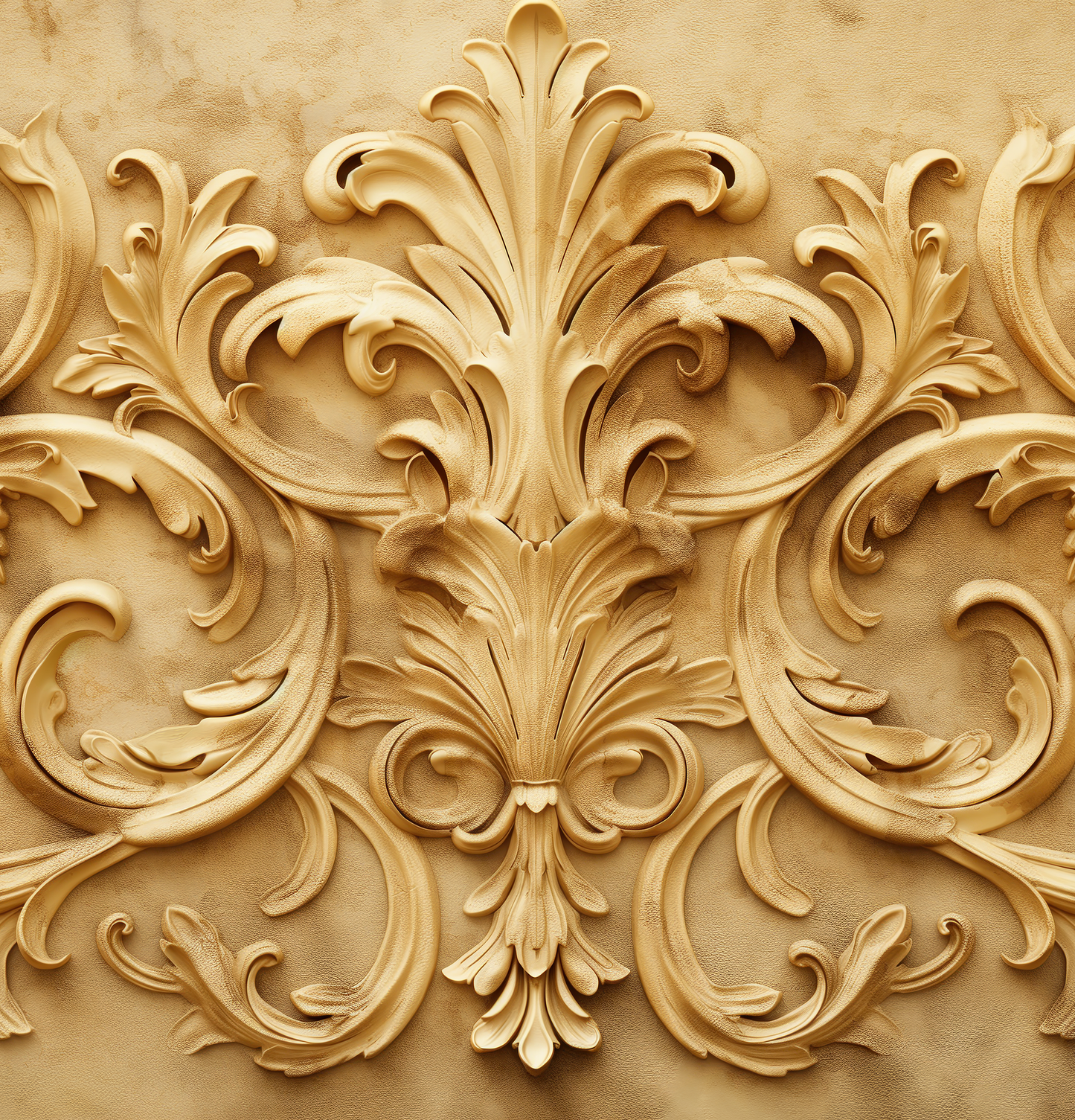 Luxustapete Barocco Oro – goldene Ornamente im Versailles-Stil – selbstklebend, für klassische Interieurs