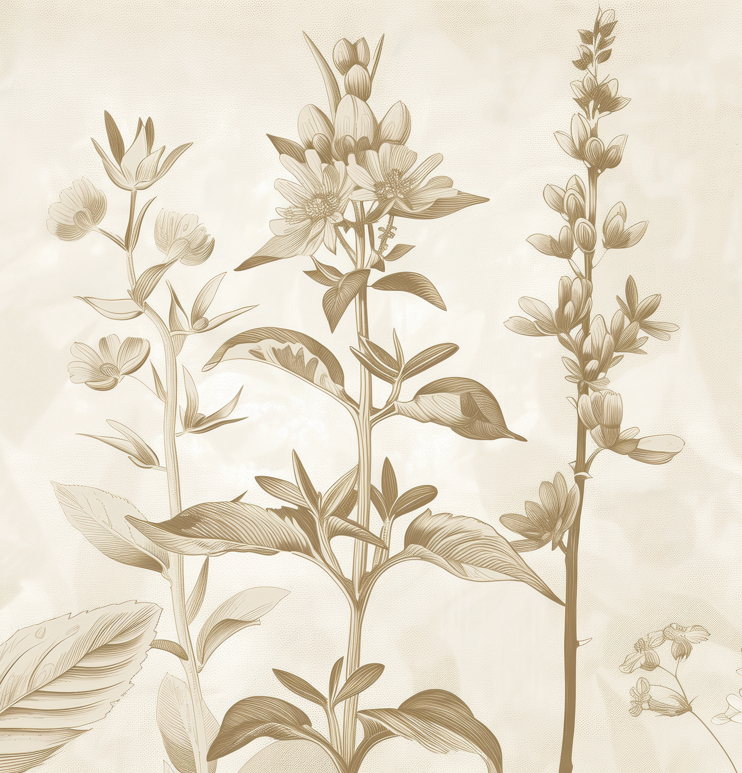 Herbarium Classic – Selbstklebende Tapete | Wall of Nova