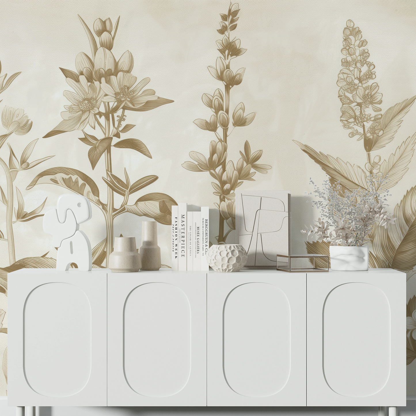 Herbarium Classic – Selbstklebende Tapete | Wall of Nova