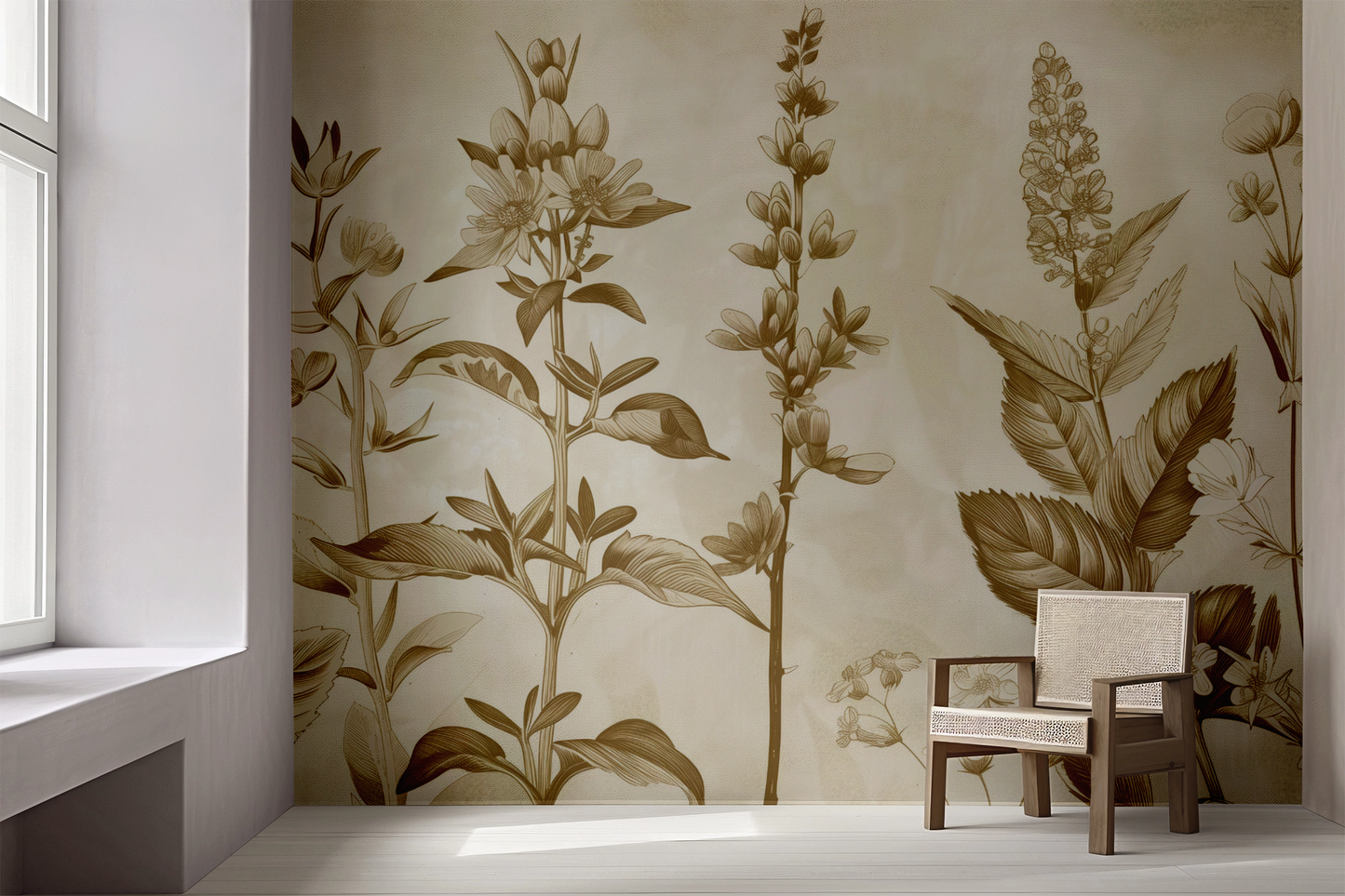 Herbarium Classic – Selbstklebende Tapete | Wall of Nova