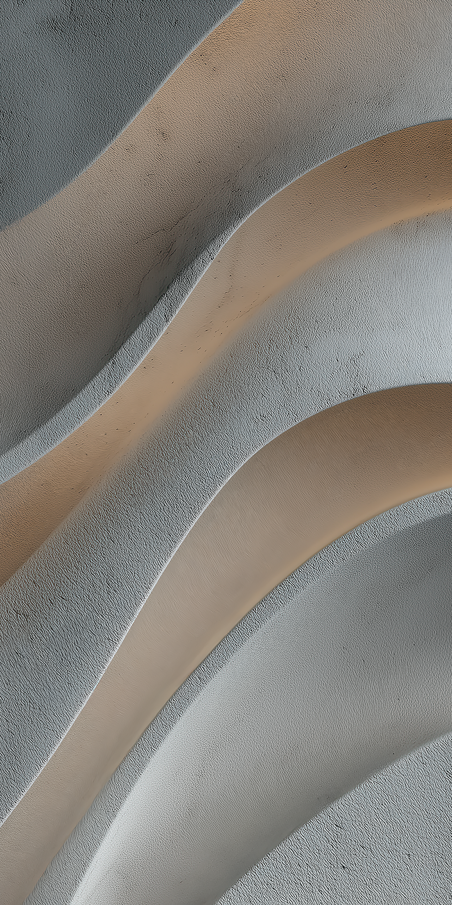 Waves 3D-Design in Betonoptik - Selbstklebende Tapete | Wall of Nova