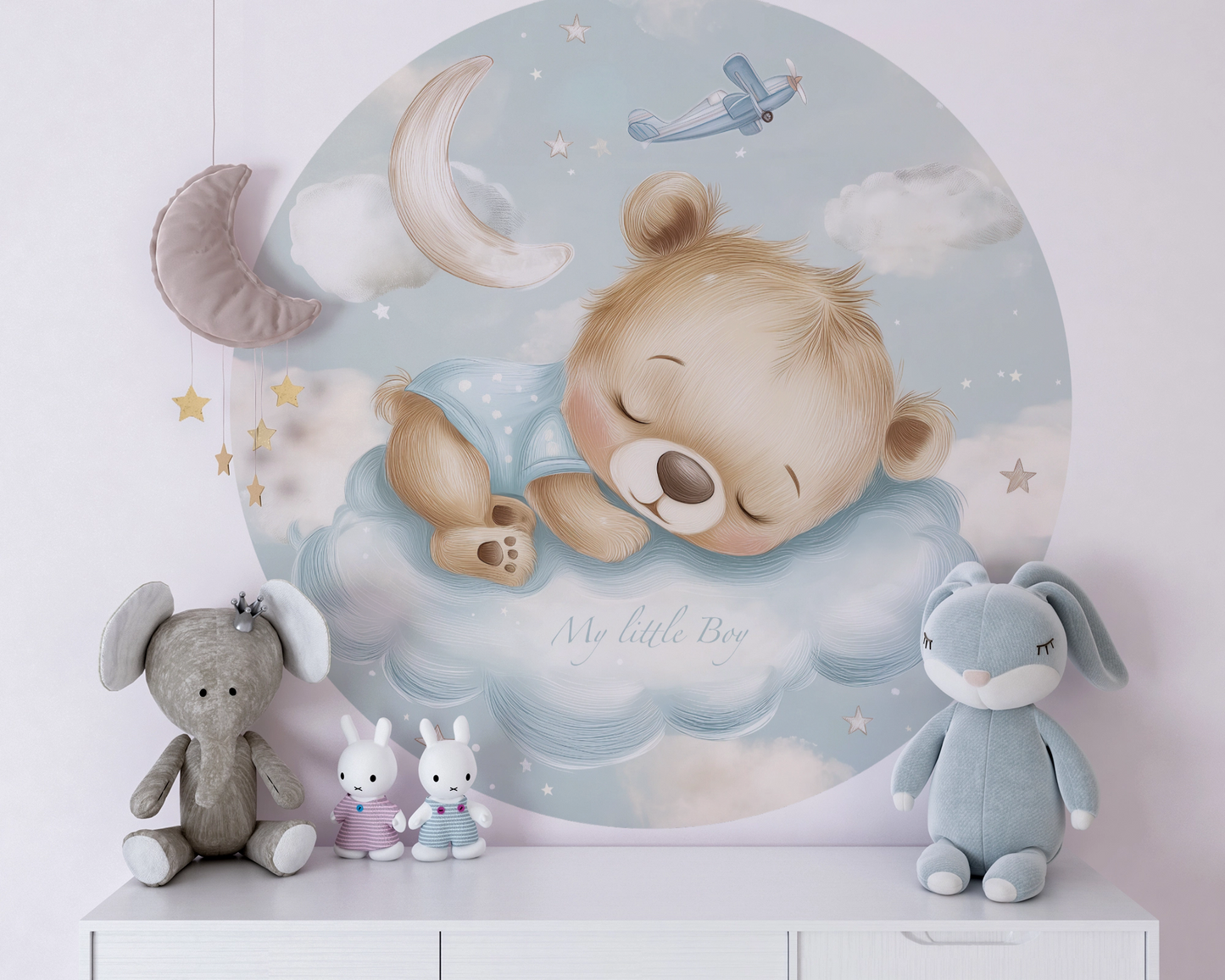 My little Boy - Runder Wandsticker selbstklebend | Wall of Nova