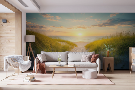 Golden coastal tranquility