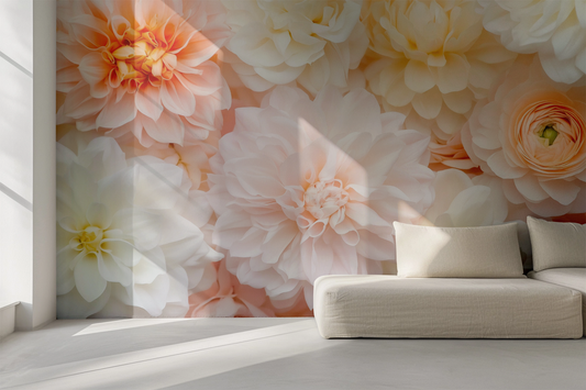 Sea of summer flowers