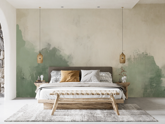 Natural Texture – Self-adhesive wallpaper with plaster texture in sage green