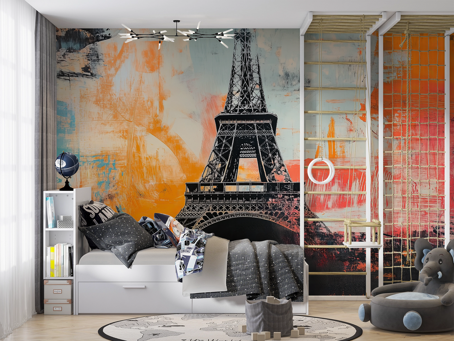 Paris Pop – Pop-Art Wandbild mit Eiffelturm-Motiv