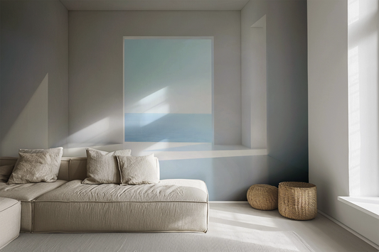Ocean Window – Self-adhesive photo wallpaper with sea view in modern mural style