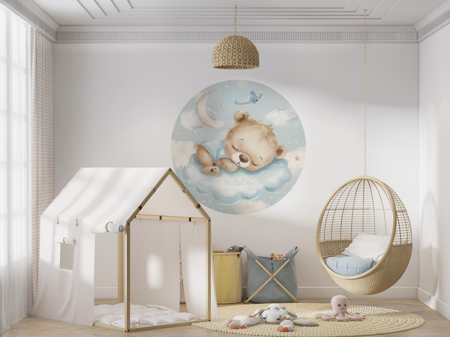 My little Boy - Runder Wandsticker selbstklebend | Wall of Nova