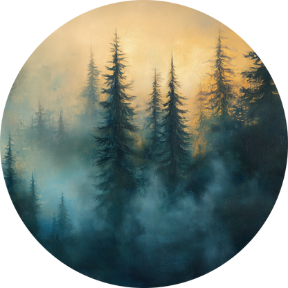Wald der Dämmerung – Mystische Waldlandschaft als Dot