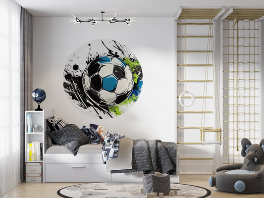 Urban Soccer Splash – Digitale Tapete im Streetart-Fußballstil