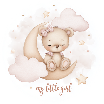 My Little Girl – Runder Wandsticker selbstklebend | Wall of Nova
