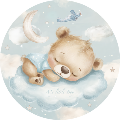 My little Boy - Runder Wandsticker selbstklebend | Wall of Nova