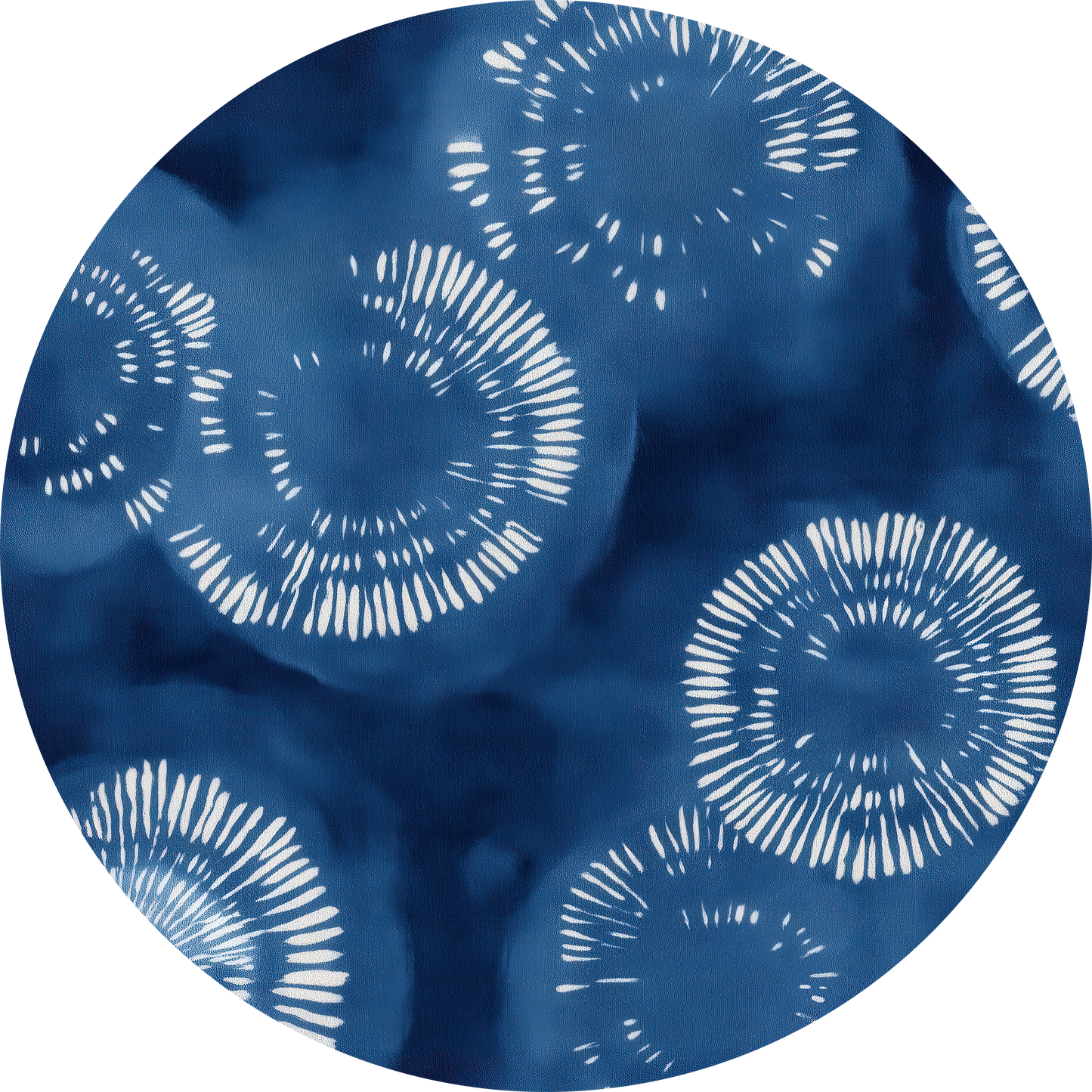 Wandsticker selbstklebend „Dot“ – Blaues abstraktes Kreisdesign | Wall of Nova