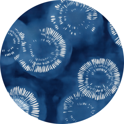 Wandsticker selbstklebend „Dot“ – Blaues abstraktes Kreisdesign | Wall of Nova