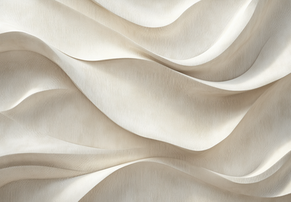 Selbstklebende Tapete „Fließendes Leinen“ – wellenartige Sandstruktur in Beige und Elfenbein, stoffartige Oberfläche