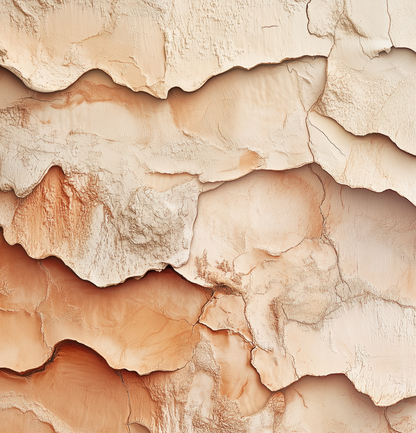 Terracotta Flow - Selbstklebende Tapete mit Tonstruktur in warmen Erdfarben
