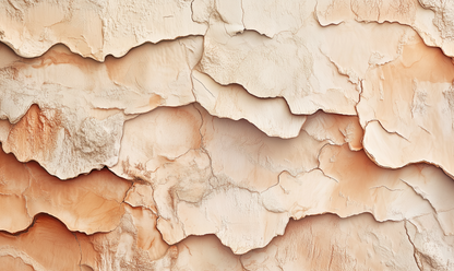 Selbstklebende Tapete „Terracotta Flow“ mit strukturierter Ton-Optik in Erdfarben – moderne Vliestapete für natürliche Raumgestaltung