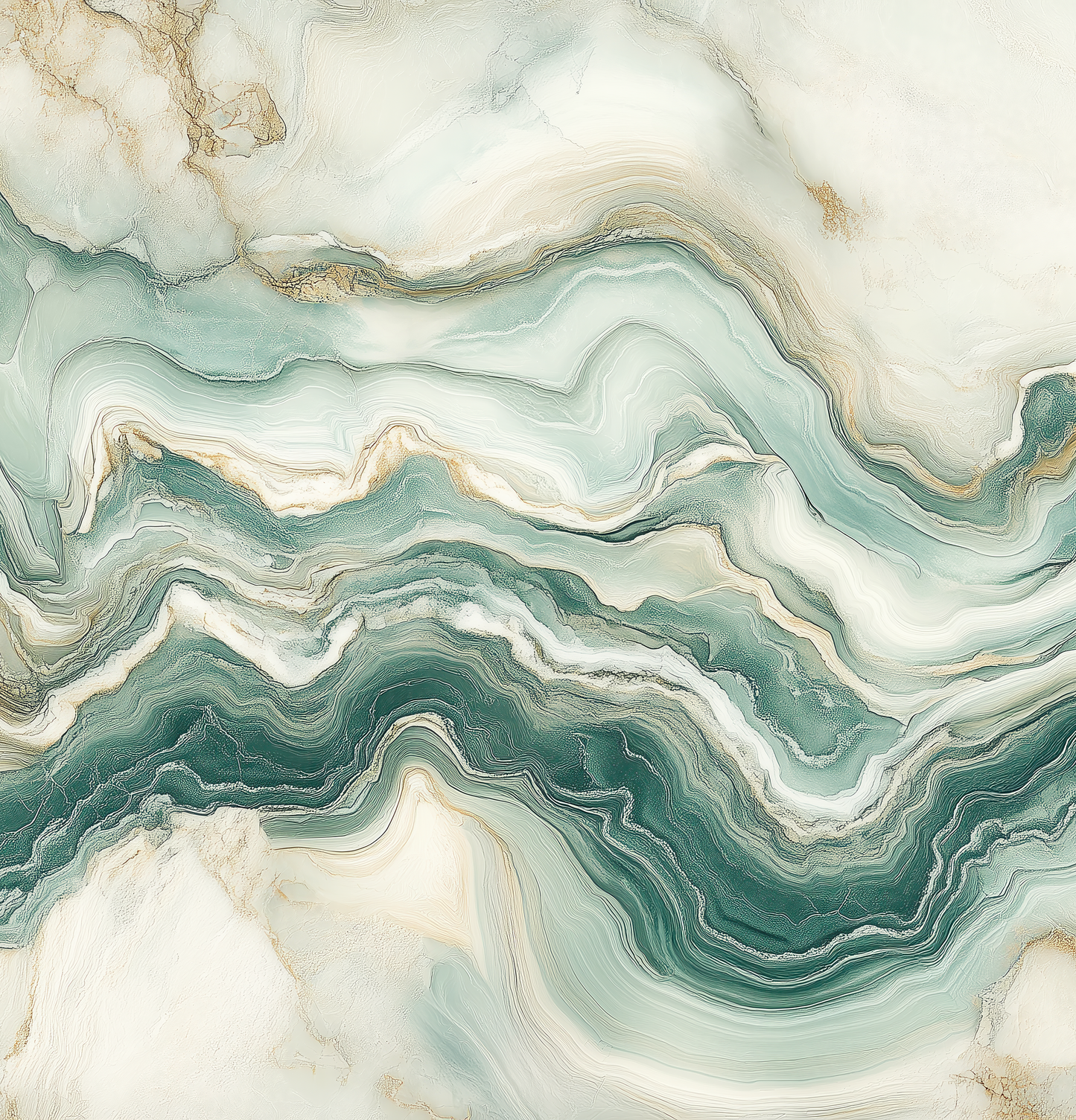 Selbstklebende Tapete mit geologischer Marmorstruktur in Jadegrün – Jade Marmor