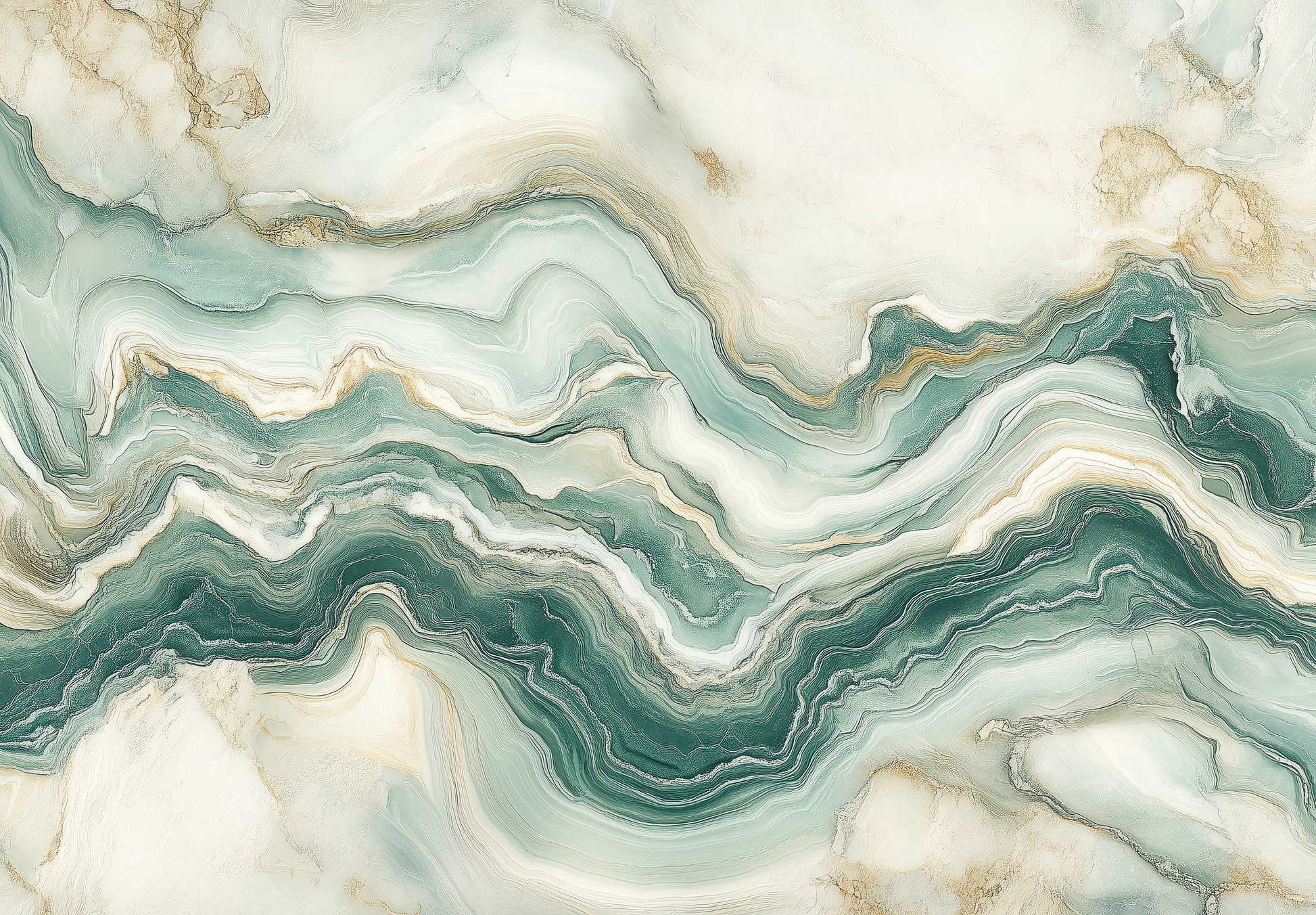 Selbstklebende Tapete mit geologischer Marmorstruktur in Jadegrün – Jade Marmor
