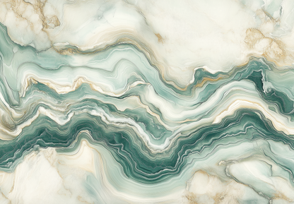 Selbstklebende Tapete mit geologischer Marmorstruktur in Jadegrün – Jade Marmor