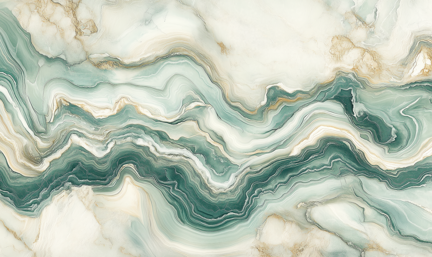 Selbstklebende Tapete mit geologischer Marmorstruktur in Jadegrün – Jade Marmor