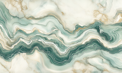 Selbstklebende Tapete mit geologischer Marmorstruktur in Jadegrün – Jade Marmor