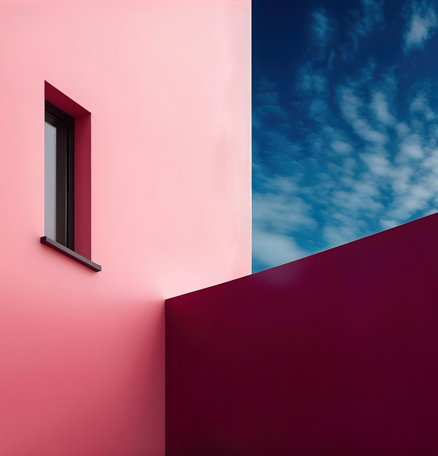 Urbanes Lichtspiel – Moderne Fototapete mit architektonischer Eleganz und Farbtiefe