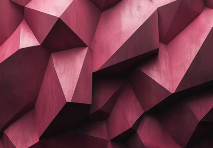Crimson Structure – Selbstklebende Fototapete mit 3D-Effekt in Burgunderrot