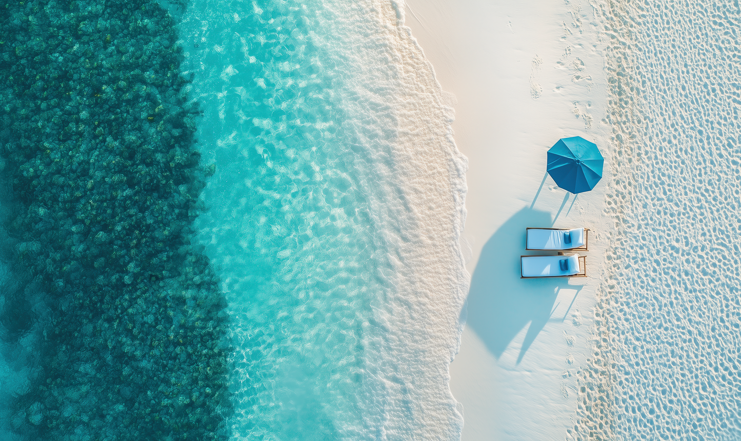 Strandruhe – Digitale Wandgestaltung mit Urlaubsgefühl
