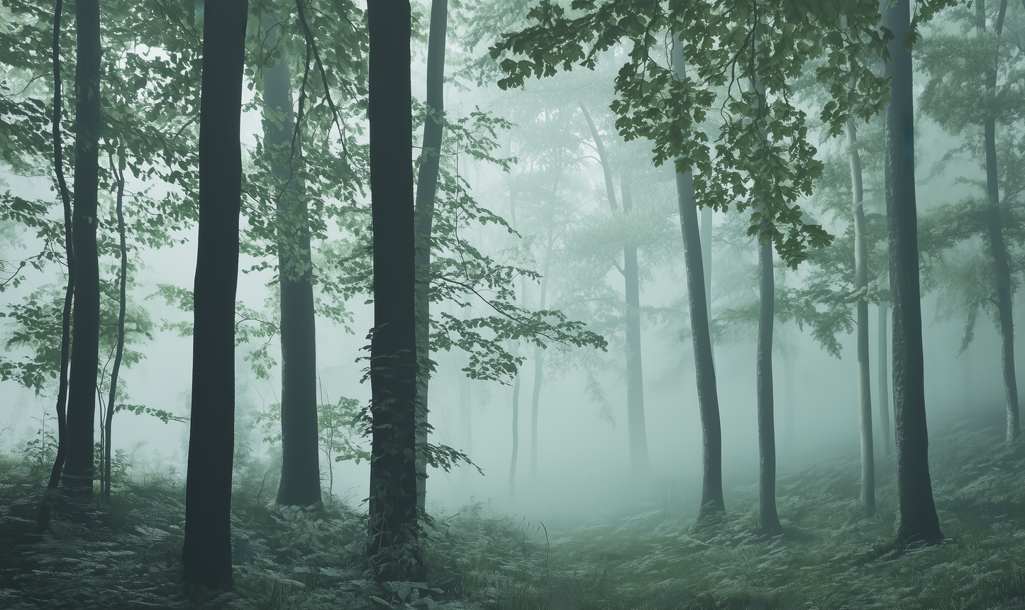 Forest Whisper – Selbstklebende Tapete im Biophilic Design