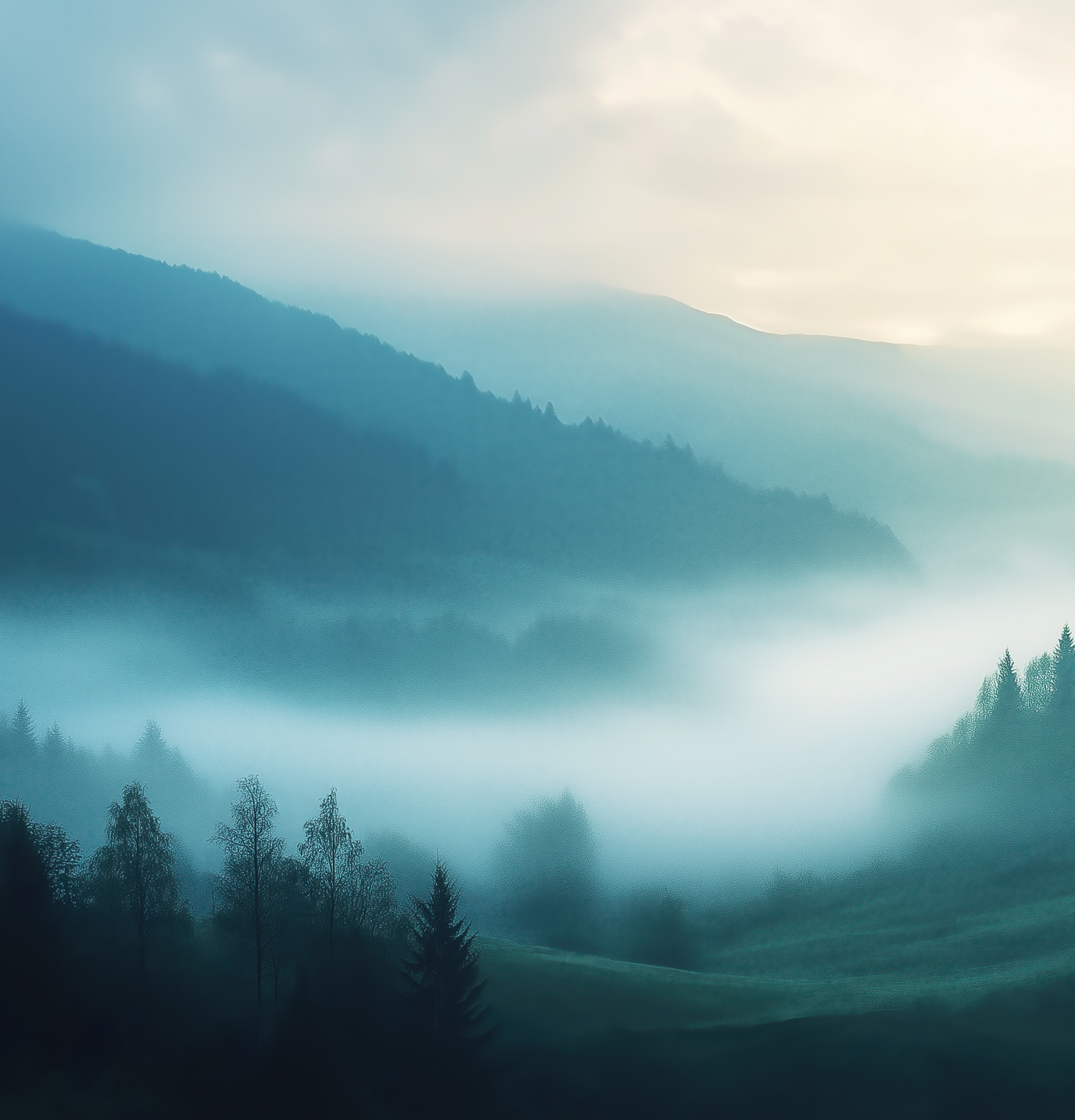 Valley of Silence – Selbstklebende Tapete | Wall of Nova