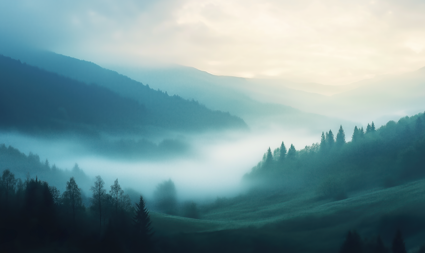 Valley of Silence – Selbstklebende Tapete | Wall of Nova