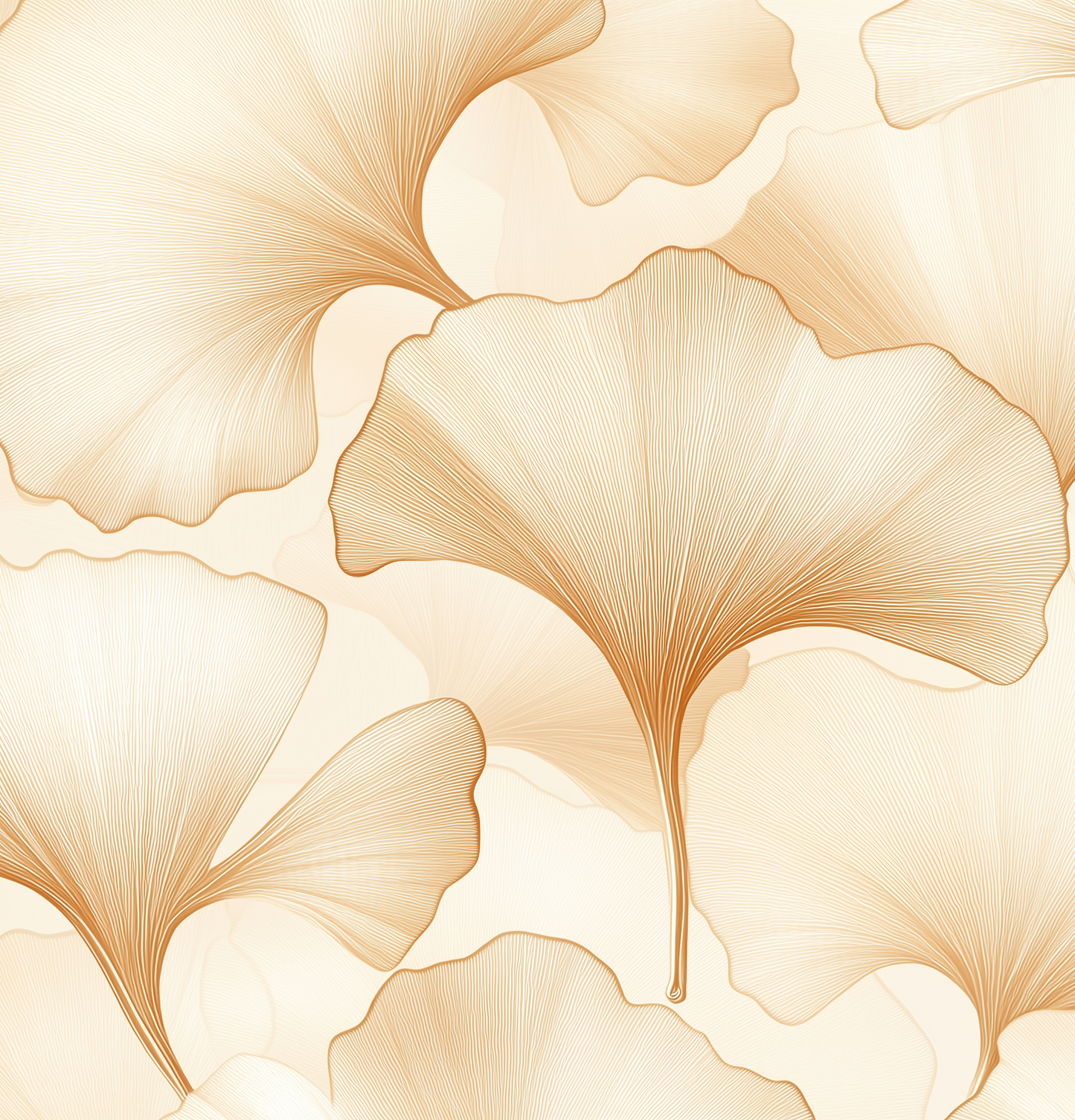 Ginkgo Glow – Selbstklebende Tapete | Wall of Nova