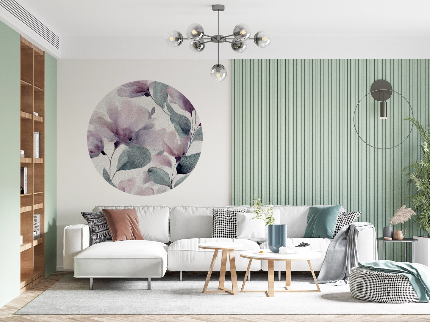 Dots Wandsticker selbstklebend – Florales Aquarelldesign für moderne Wandgestaltung | Wall of Nova