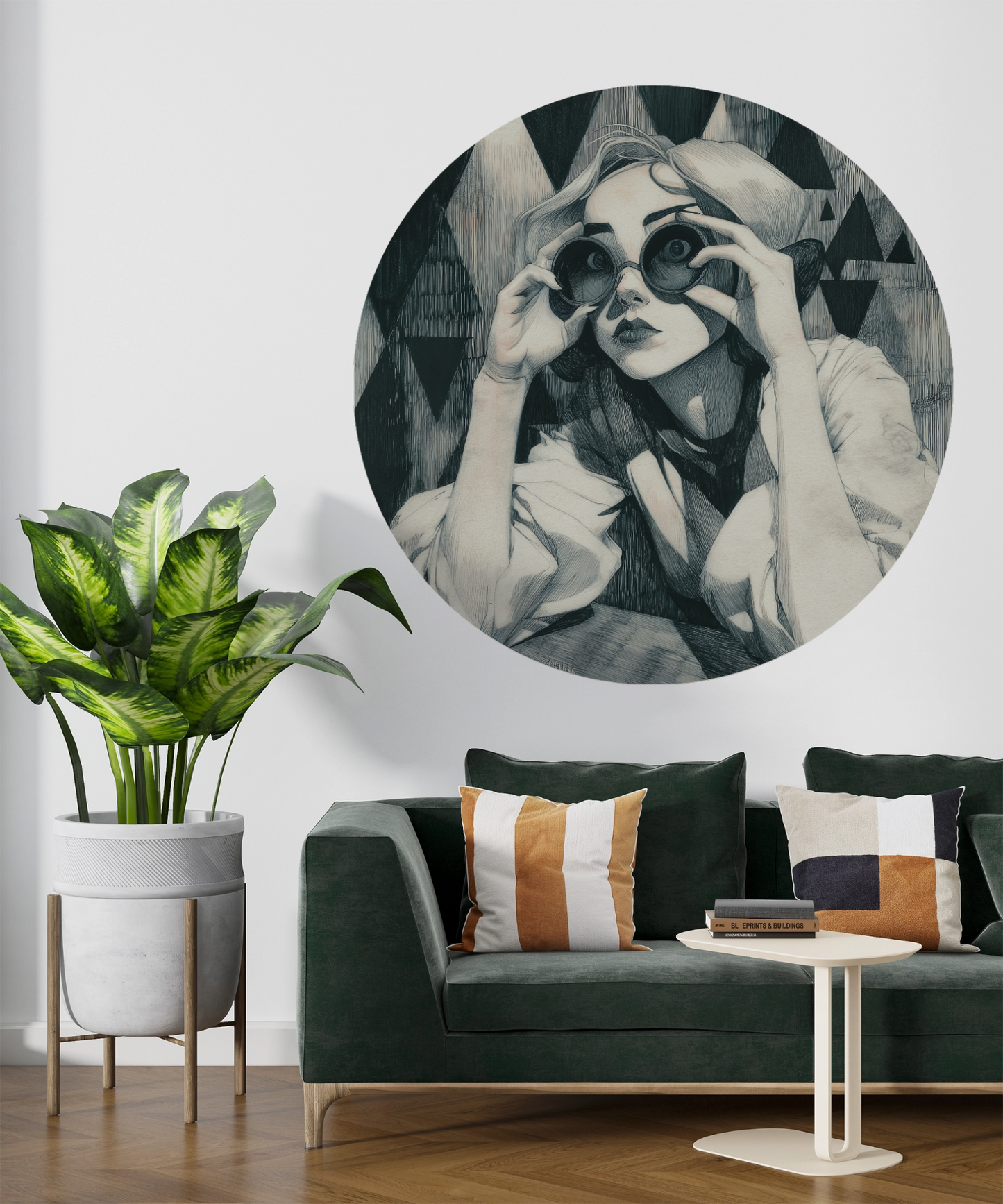 Dots Wandsticker selbstklebend – Grafisches Design für moderne Wandgestaltung | Wall of Nova