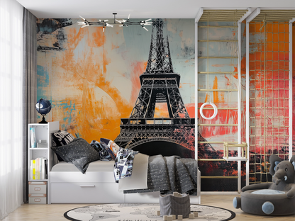 Paris Pop – Pop-Art Wandbild mit Eiffelturm-Motiv