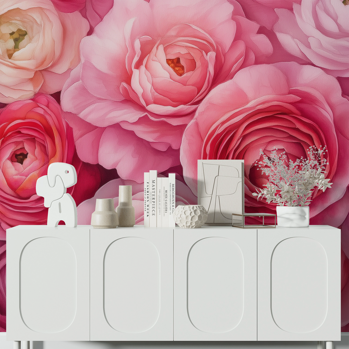 Nova Flor – Florale Wandgestaltung mit moderner Leichtigkeit | Selbstklebende Blütentapeten für stilvolle Räume